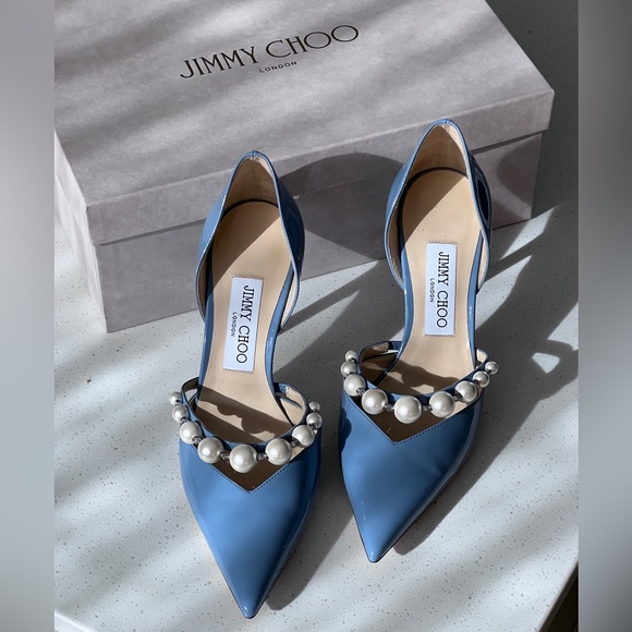 Jimmy Choo Shoes - JIMMY CHOO Aurelie 85 Pump in Blue